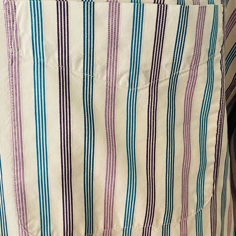 Alan Flusser Dress striped Shirt Button Down - Picture 7 of 14